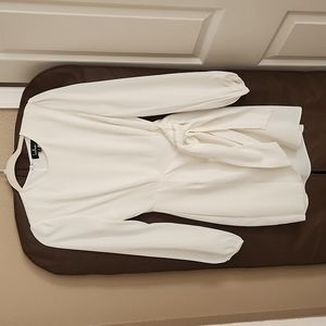 Lulus White Wrap Tie Dress